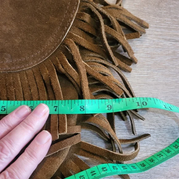 Brown Fringe Crossbody Bohemian Bag - Picture 6 of 7